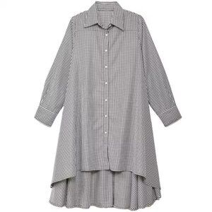 Womens Daytripper Gingham Cuff Sleeves Collar Pockets Button Up Shirtdress 0XL